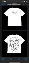 50 t-shirts 1/2 black 1/2 white